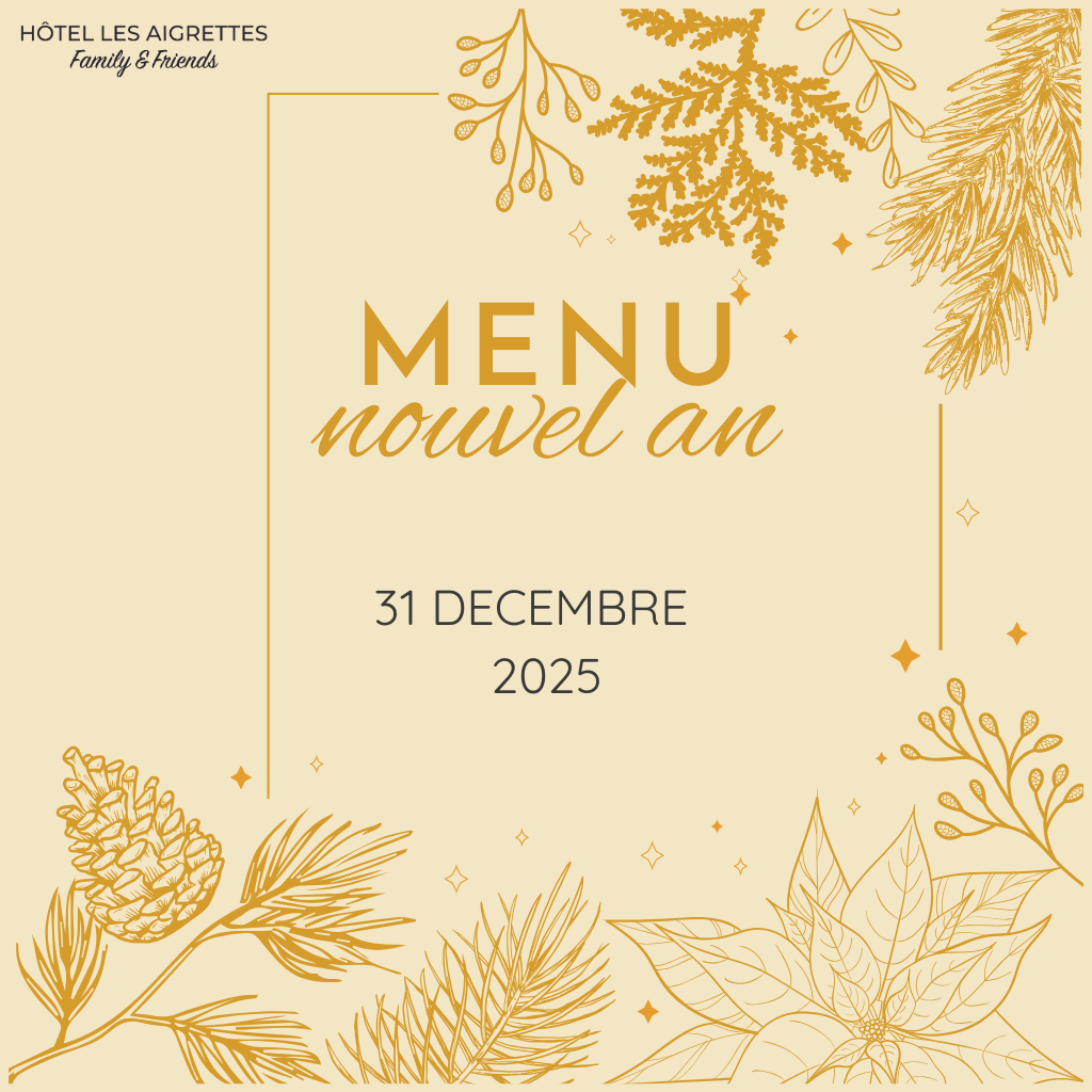 Visuel du menu Nouvel An 2025
